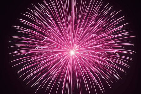 Colorful firework on black background. Vector illustration. Eps 10の写真素材