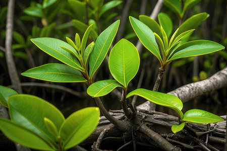 Mangrove tree in the mangrove forest, Thailand