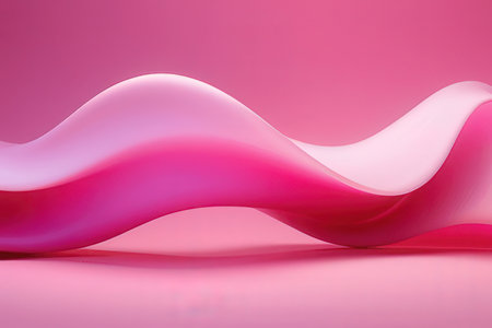 Abstract pink wavy background. 3d rendering, 3d illustration.の写真素材