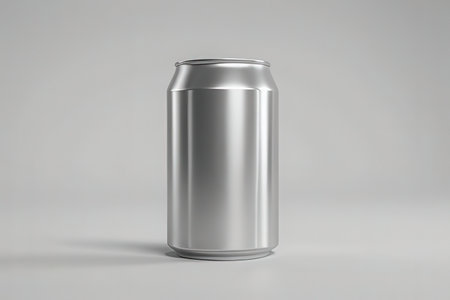 Aluminum soda can mockup on white background. 3d renderingの写真素材