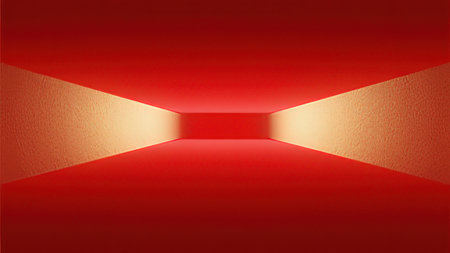 Abstract red background with shadow. Vector illustration for your graphic design.の写真素材