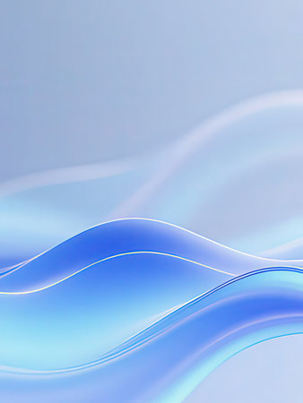 abstract blue background with some smooth lines in it (see more in my portfolio)の写真素材