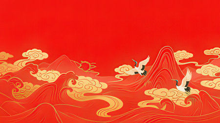 Chinese paper-cut works. Chinese characters mean Happy New Year.の写真素材