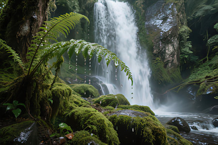Waterfall in the rainforest of Doi Inthanon National Park, Thailand