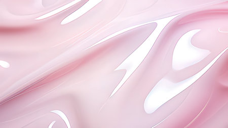 Pink abstract background with smooth lines and waves. 3d render illustration