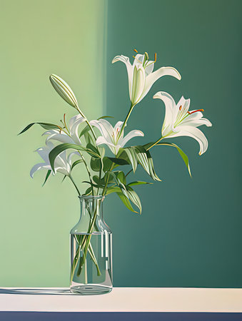 Stack of clean towels on table in bathroom, closeup. Space for textの写真素材