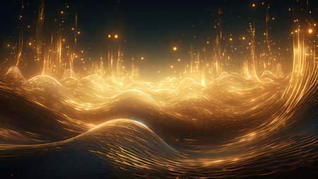 Japanese girl wearing a kimono with a wreath of yellow flowersの写真素材