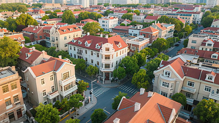 Aerial view of the city of Nizhny Novgorod, Russia