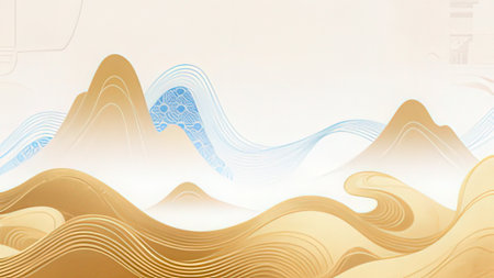 Abstract wavy background. Vector illustration. Can be used for advertisingeting, presentation.の写真素材