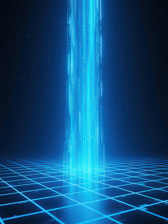 abstract technology background, 3d rendering, computer digital image.の写真素材