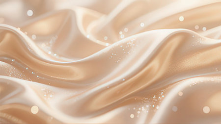 Abstract background with soft waves. 3d rendering, 3d illustration.の写真素材