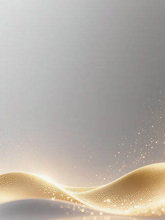 Abstract background with golden particles. Vector illustration for your design. Eps 10の写真素材
