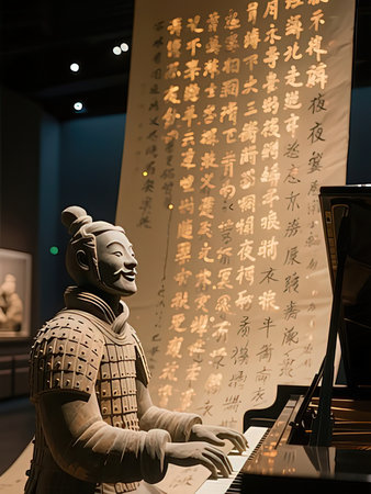 Chinese classical music performance in Hangzhou China.の写真素材