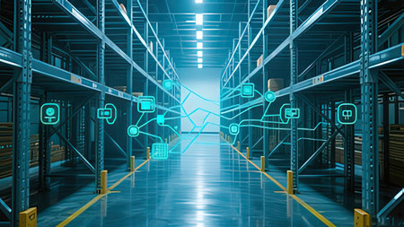 Smart warehouse management system with innovative internet of things technology to identify package...