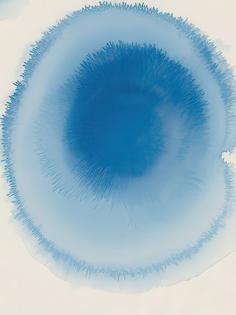 abstract blue watercolor on paper texture can be used as background