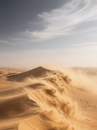Sand dunes in the Sahara desert. Morocco. Africa. Landscape.の写真素材