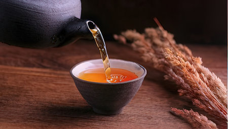 tea ceremony, tea ceremony, teapot pouring liquid into cup