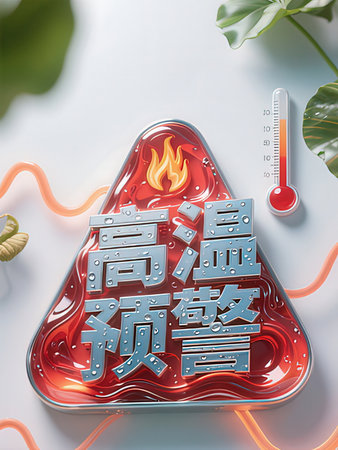 3D illustration of Chinese calligraphy Happy New Year