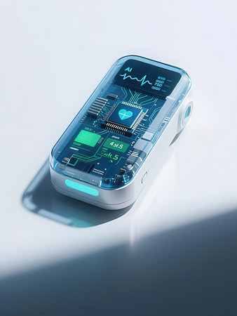 3d rendering of a mobile phone