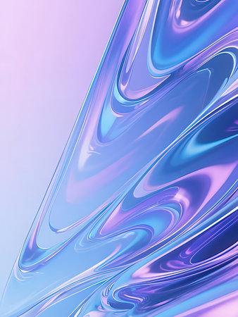 abstract background with smooth lines in blue and purple colors, digitally generated image