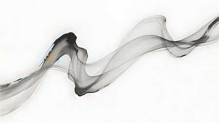 Abstract smoke on a white background. 3d rendering, 3d illustration.の写真素材