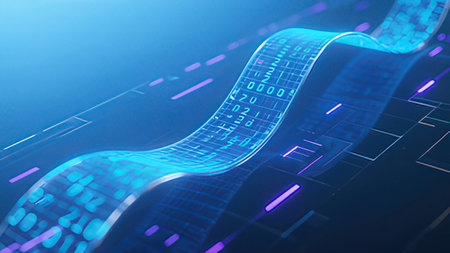 Futuristic technology background. 3d rendering, 3d illustration.