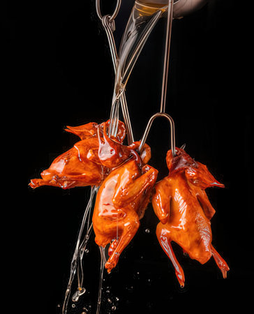 Hot chili peppers on a black background. Hot chili peppers isolated on black background.の写真素材