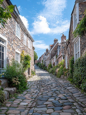 Old cobblestone street
