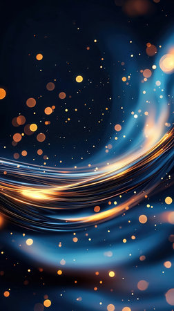 abstract background with bokeh defocused lights and stars.