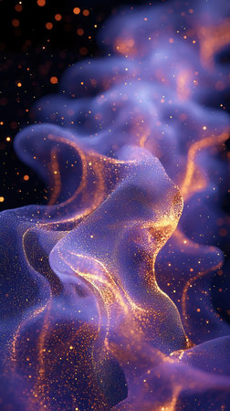 3D illustration of abstract digital fractal,digital art works.