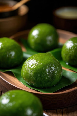 Close up of fresh green lime on wooden plate, selective focus.
