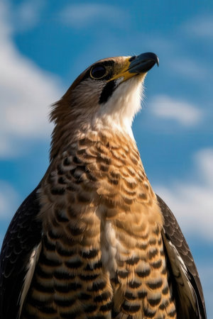 Close up of a Red-tailed Hawk (Buteo jamaicensis)の写真素材