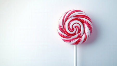 Colorful lollipop on a white background, close-upの素材