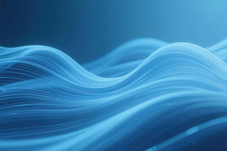 abstract blue background with some smooth lines in it (see more in my portfolio)の素材
