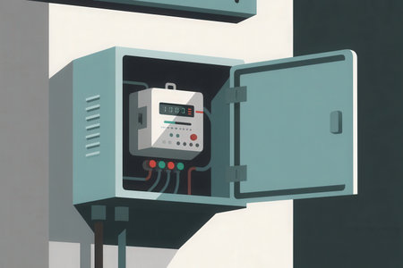 Lightning strike in the night sky. Thunderstorm and lightning.の素材