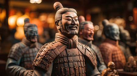 Terracotta warriors in Kamakura, Japan.の素材