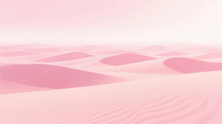 Pink sand dune. Abstract background. 3D rendering illustration.の素材