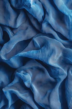 blue fabric texture background. tissue, textile, cloth, fabric, material, textureの素材