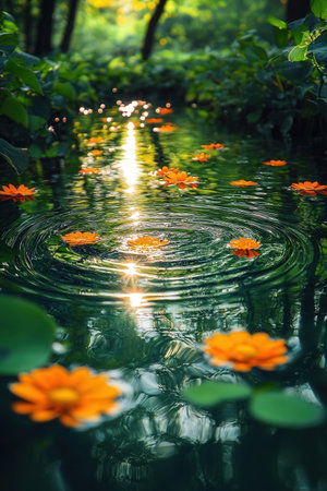 Coconut palm trees on a yellow background. Toned.の素材