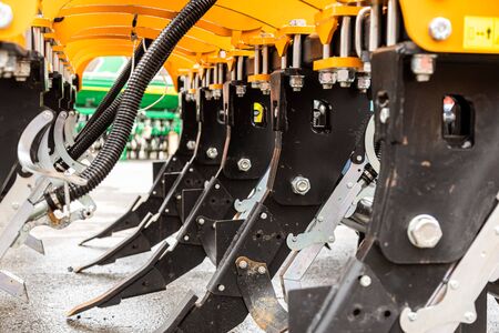 Agricultural machinery. The elements and components of agricultural techniquesの写真素材