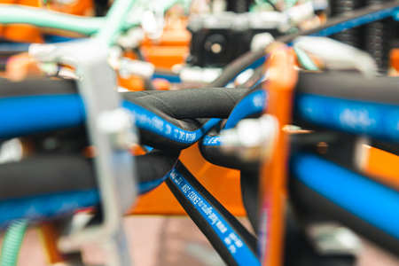 Agricultural machinery. The elements and components of agricultural techniquesの写真素材