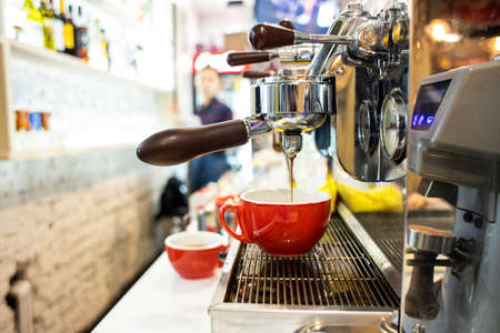 female Barista Cafe Making Coffee Preparation Service Conceptの写真素材