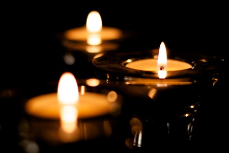 Three candlesの写真素材