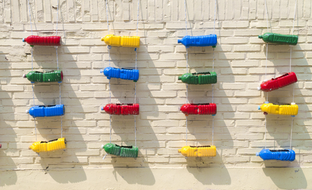 colorful wallの写真素材