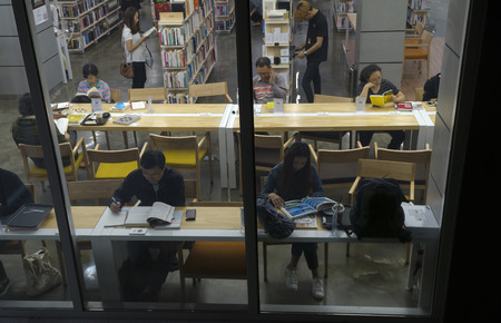 study people at library