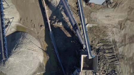 Elements of equipment for the extraction and sorting of rubble. Production of construction...