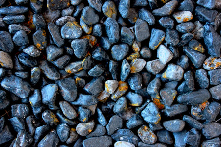 background of dark colored stonesの写真素材