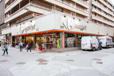 Valladolid, Spain - June 22, 2021: Carrefour Market shop in Valladolidのeditorial素材