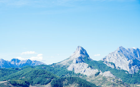 Gilbo Peak in Riano, Spainの写真素材