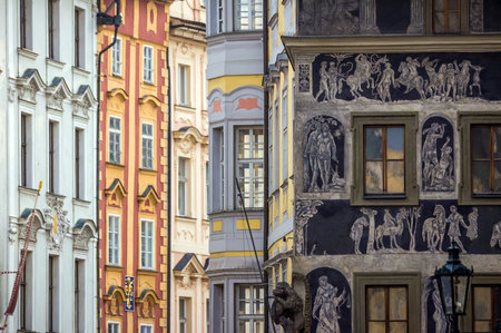 Architecture in Prague, Czech Republicの写真素材